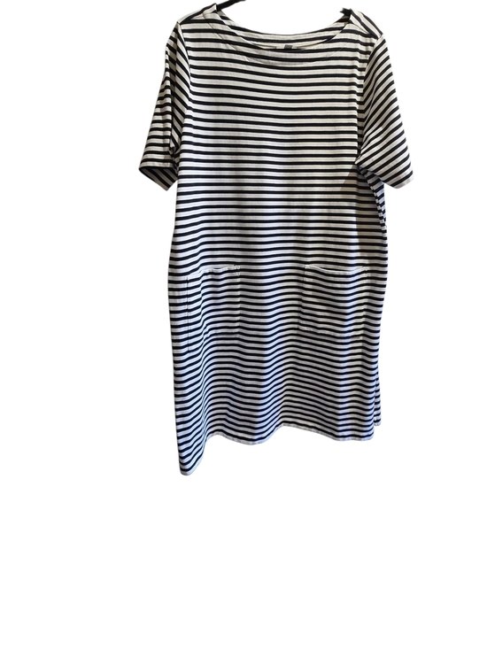 J. Jill Dresses & Skirts - J. Jill Black and White Striped Knit Dress